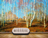 Avikalp MWZ2851 Trees Soil Stems Sky Forest Branches Painting HD Wallpaper Avikalp MWZ2851 Trees Soil Stems Sky Forest Branches Painting HD Wallpaper