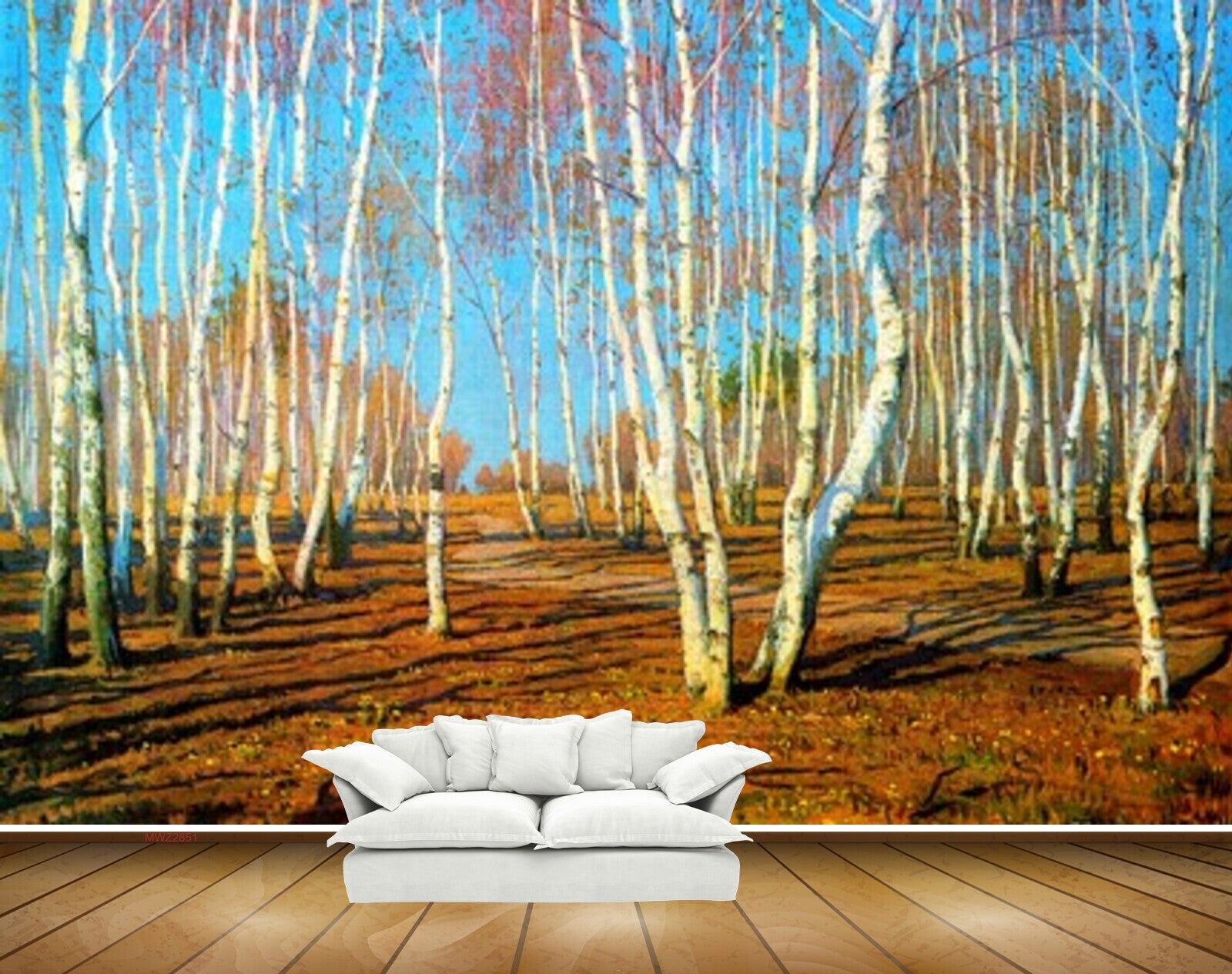 Avikalp MWZ2851 Trees Soil Stems Sky Forest Branches Painting HD Wallpaper Avikalp MWZ2851 Trees Soil Stems Sky Forest Branches Painting HD Wallpaper