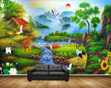 Avikalp MWZ2942 Sun mounatins Clouds Trees Birds Flowers Lake River Pond Water Cranes Deers Boats Plants Ducks Grass Stones Painting HD Wallpaper Avikalp MWZ2942 Sun mounatins Clouds Trees Birds Flowers Lake River Pond Water Cranes Deers Boats Plants Ducks Grass Stones Painting HD Wallpaper