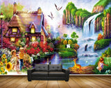 Avikalp MWZ2943 Mountains House Waterfalls Birds Deer Flowers River Pond Water Boat Kids Grass Plants Ducks Painting HD Wallpaper Avikalp MWZ2943 Mountains House Waterfalls Birds Deer Flowers River Pond Water Boat Kids Grass Plants Ducks Painting HD Wallpaper