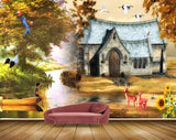 Avikalp MWZ2950 Trees Birds Houses Sunflowers Deers Boat Grass River Lake Pond Water Kid Fishing Rod Painting HD Wallpaper Avikalp MWZ2950 Trees Birds Houses Sunflowers Deers Boat Grass River Lake Pond Water Kid Fishing Rod Painting HD Wallpaper