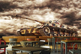 Avikalp MWZ2973 Clouds Fighter Tank HD Wallpaper for Cafe Restaurant Avikalp MWZ2973 Clouds Fighter Tank HD Wallpaper for Cafe Restaurant