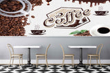 Avikalp MWZ2986 Coffee Beans Cups Leaves HD Wallpaper for Cafe Restaurant Avikalp MWZ2986 Coffee Beans Cups Leaves HD Wallpaper for Cafe Restaurant