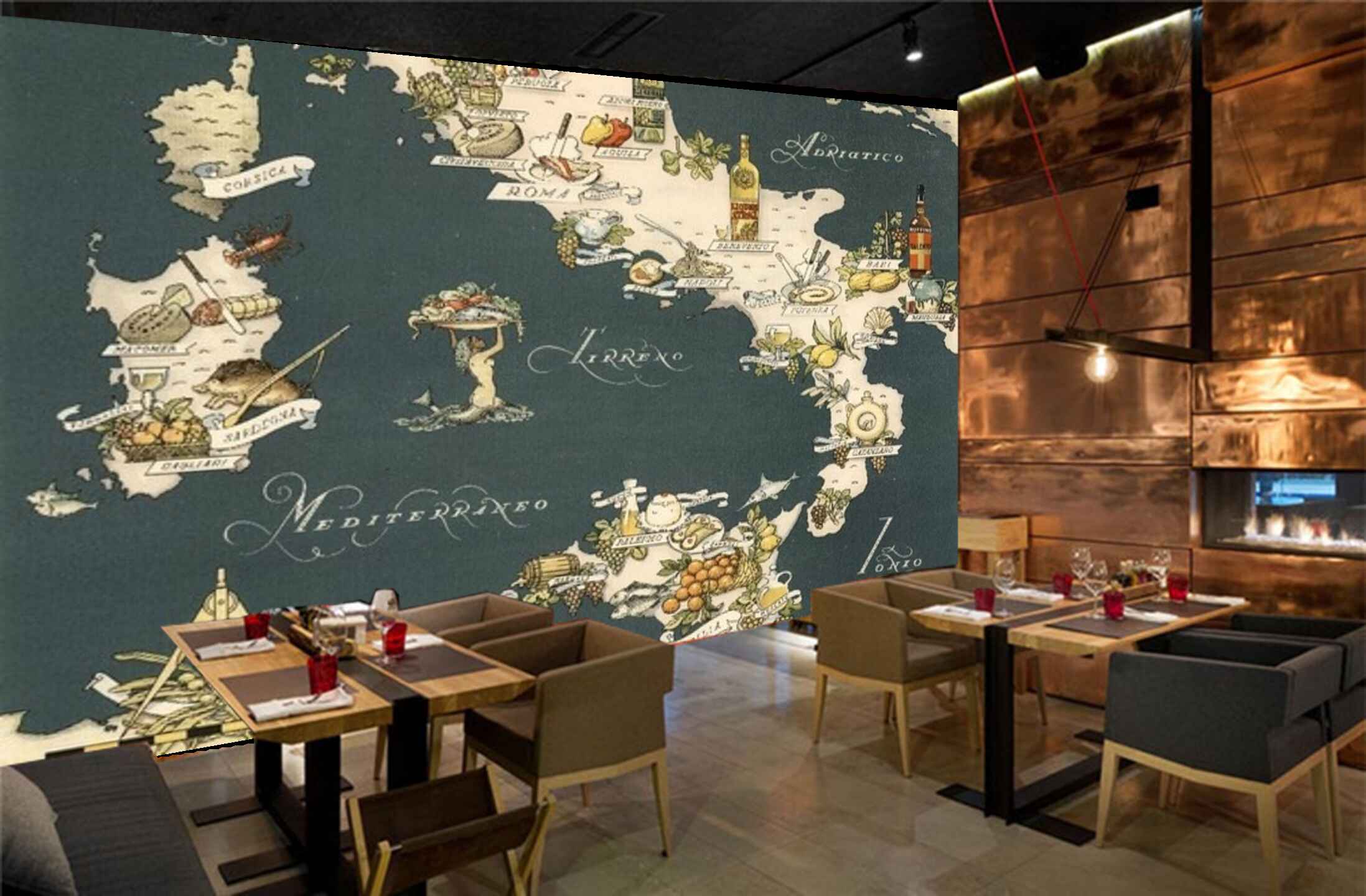 Avikalp MWZ3020 Sicilia Comisca Sari Aquila Roma HD Wallpaper for Cafe Restaurant Avikalp MWZ3020 Sicilia Comisca Sari Aquila Roma HD Wallpaper for Cafe Restaurant