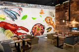 Avikalp MWZ3024 Crabs Fishes Food Scorpios HD Wallpaper for Cafe Restaurant Avikalp MWZ3024 Crabs Fishes Food Scorpios HD Wallpaper for Cafe Restaurant