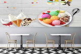 Avikalp MWZ3067 Scoops Ice Creams Spoon Candies HD Wallpaper for Cafe Restaurant Avikalp MWZ3067 Scoops Ice Creams Spoon Candies HD Wallpaper for Cafe Restaurant