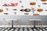 Avikalp MWZ3068 IceCreams Scoops Sweets HD Wallpaper for Cafe Restaurant Avikalp MWZ3068 IceCreams Scoops Sweets HD Wallpaper for Cafe Restaurant
