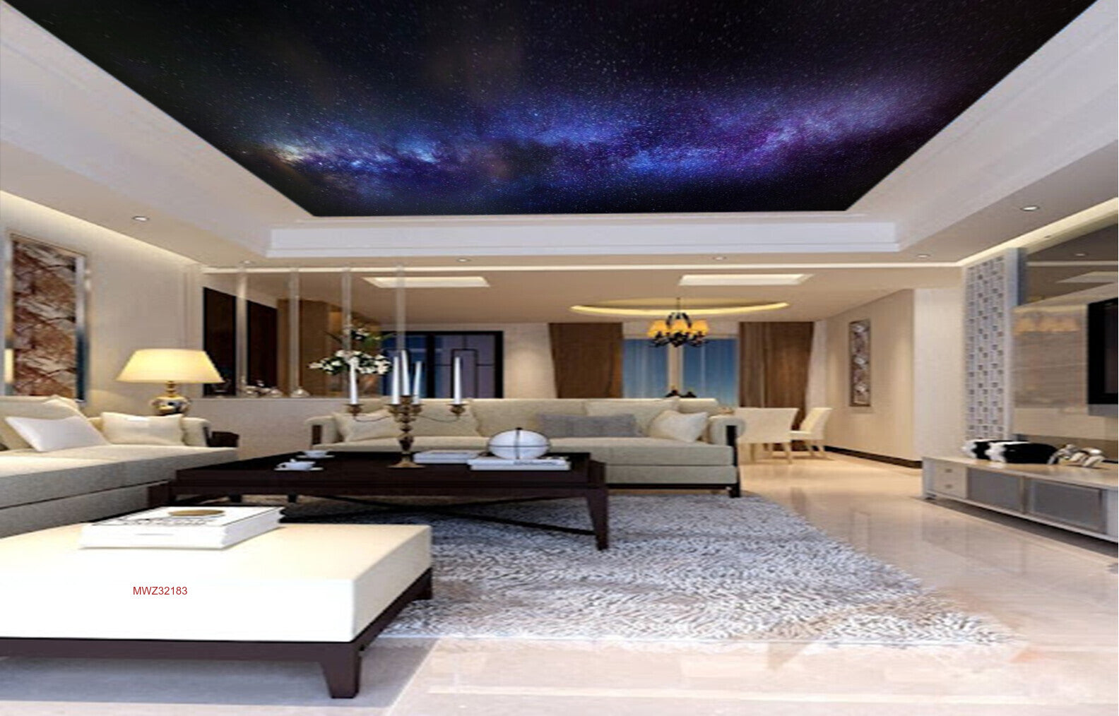 Avikalp MWZ3218 Space Sun Moon Stars HD Wallpaper for Ceiling Avikalp MWZ3218 Space Sun Moon Stars HD Wallpaper for Ceiling