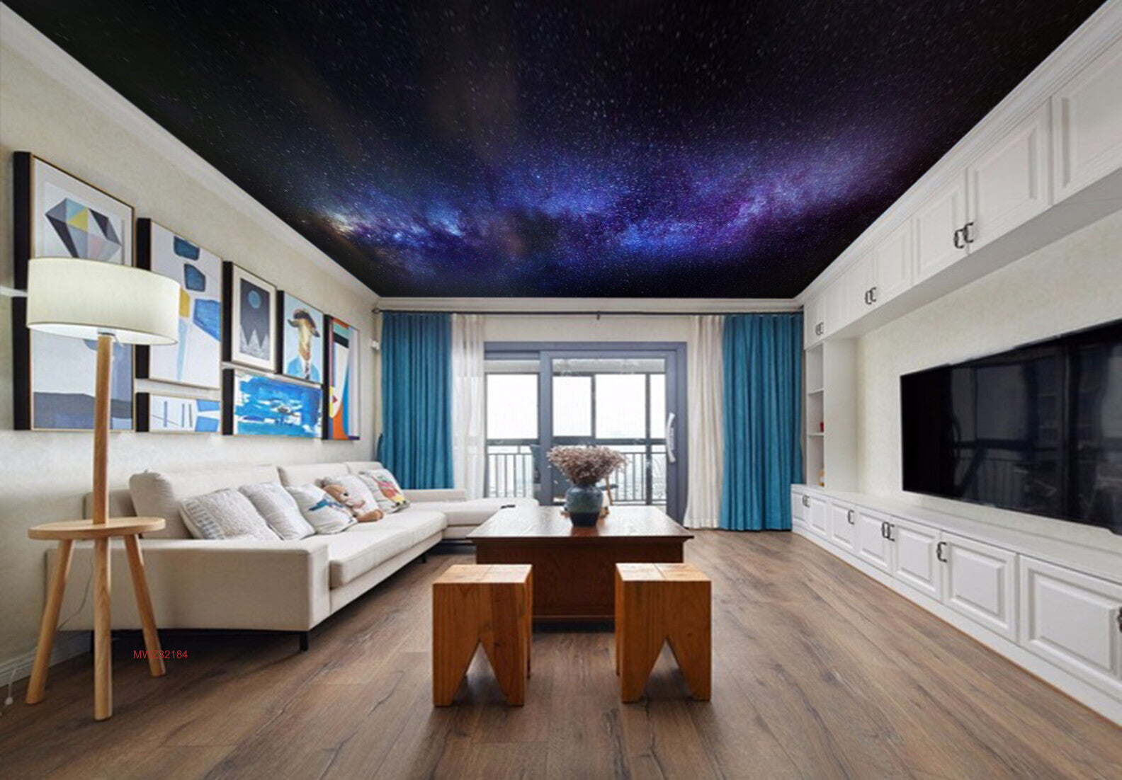 Avikalp MWZ3218 Space Sun Moon Stars HD Wallpaper for Ceiling Avikalp MWZ3218 Space Sun Moon Stars HD Wallpaper for Ceiling