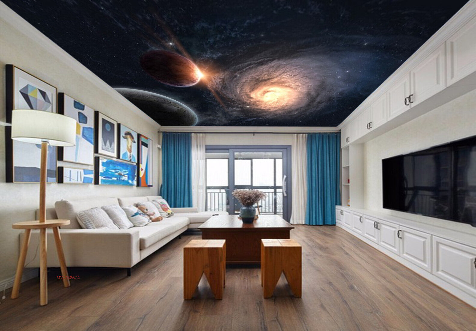 Avikalp MWZ3257 Solar System Earth Moon Sun HD Wallpaper for Ceiling Avikalp MWZ3257 Solar System Earth Moon Sun HD Wallpaper for Ceiling