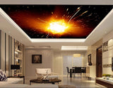 Avikalp MWZ3272 Black Orange Sun Firing HD Wallpaper for Ceiling Avikalp MWZ3272 Black Orange Sun Firing HD Wallpaper for Ceiling
