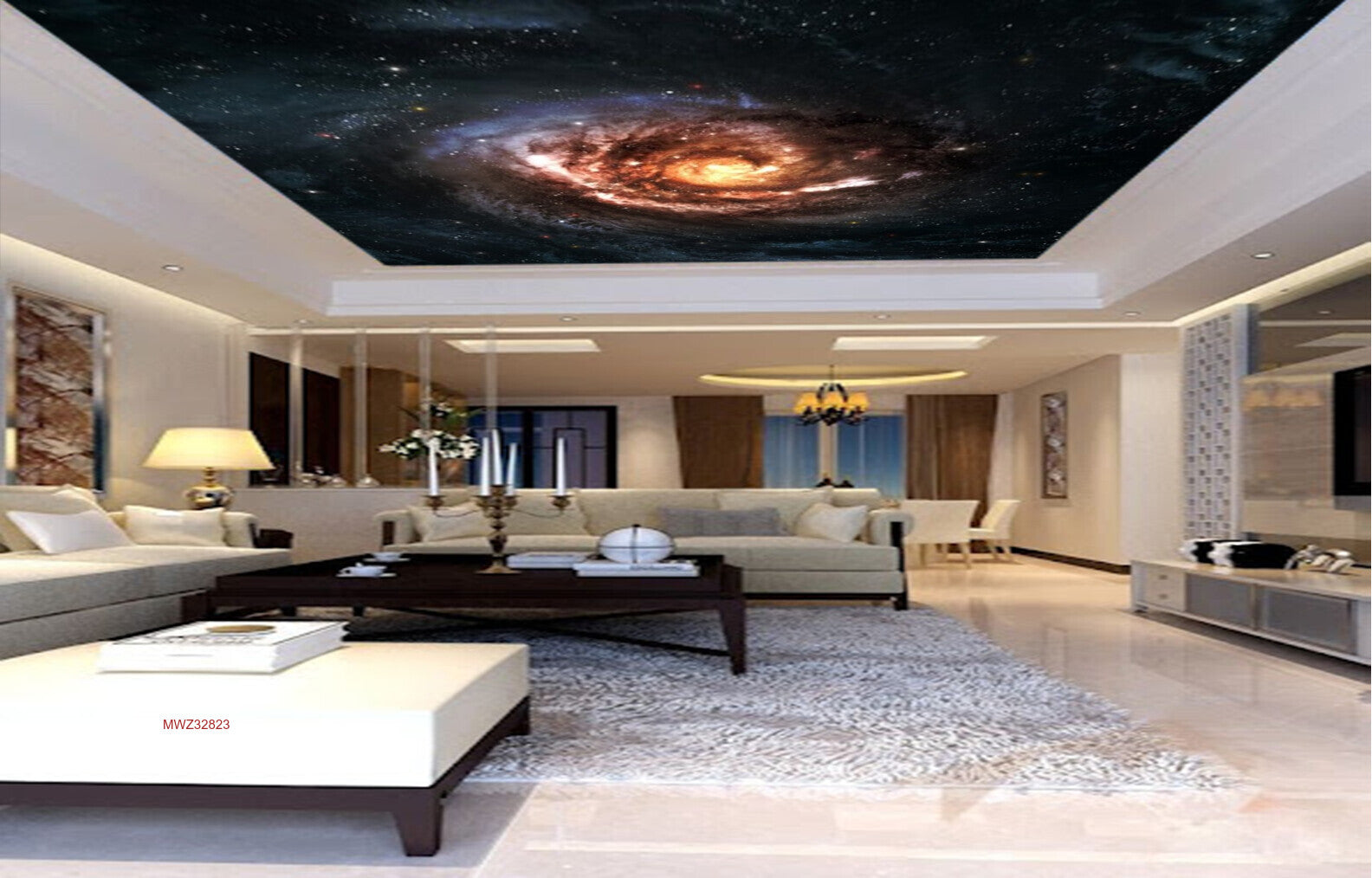 Avikalp MWZ3282 Galaxy Sun Stars HD Wallpaper for Ceiling Avikalp MWZ3282 Galaxy Sun Stars HD Wallpaper for Ceiling