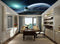 Avikalp MWZ3297 Earth Moon Sky Galaxy HD Wallpaper for Ceiling