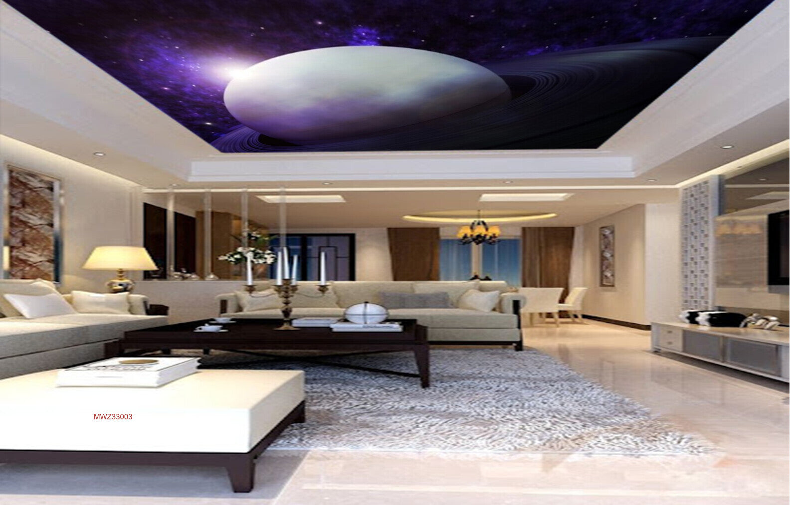 Avikalp MWZ3300 Moon Space Stars HD Wallpaper for Ceiling Avikalp MWZ3300 Moon Space Stars HD Wallpaper for Ceiling