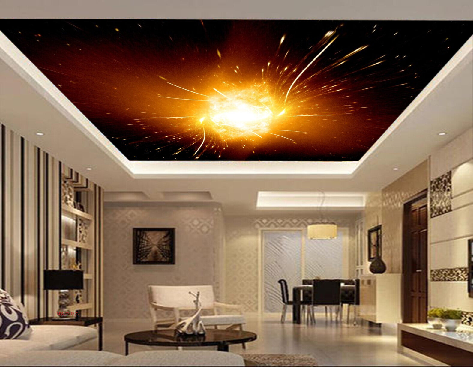 Avikalp MWZ3377 Galaxy Shing Sun HD Wallpaper for Ceiling Avikalp MWZ3377 Galaxy Shing Sun HD Wallpaper for Ceiling