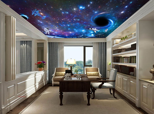 Avikalp MWZ3435 Astroneuts Rockets Stars HD Wallpaper for Ceiling