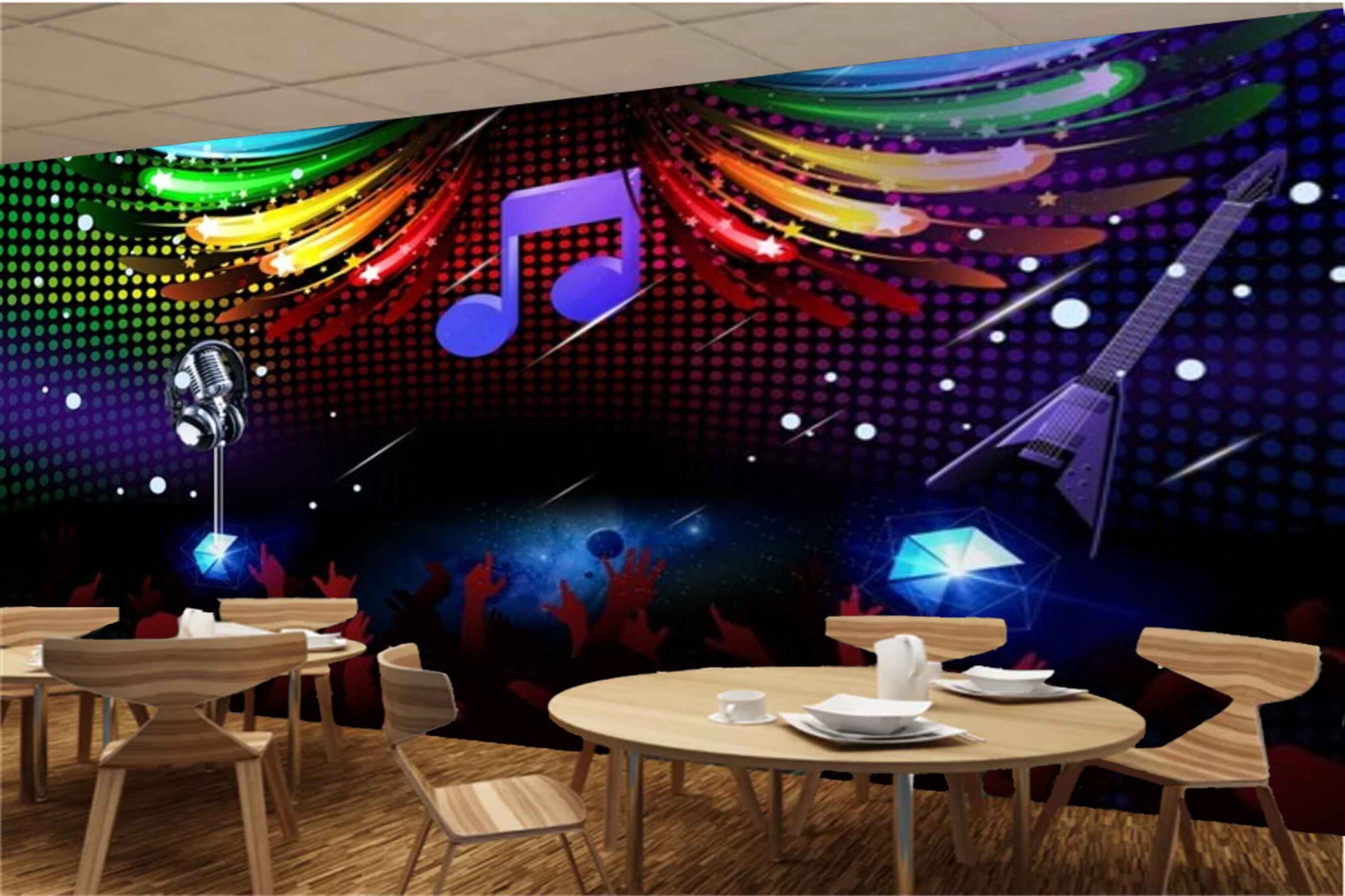 Avikalp MWZ3464 Mic Music Dj Lights HD Wallpaper for Disco Club Karaoke Avikalp MWZ3464 Mic Music Dj Lights HD Wallpaper for Disco Club Karaoke