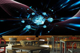 Avikalp MWZ3484 Classic Blue Cube Waves HD Wallpaper for Disco Club Karaoke Avikalp MWZ3484 Classic Blue Cube Waves HD Wallpaper for Disco Club Karaoke