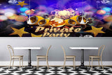 Avikalp MWZ3497 Private Party Music Golden Stars HD Wallpaper for Disco Club Karaoke Avikalp MWZ3497 Private Party Music Golden Stars HD Wallpaper for Disco Club Karaoke
