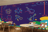 Avikalp MWZ3506 Colourful Musical Instruments HD Wallpaper for Disco Club Karaoke Avikalp MWZ3506 Colourful Musical Instruments HD Wallpaper for Disco Club Karaoke