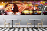 Avikalp MWZ3519 Music Mic Girl Lightings HD Wallpaper for Disco Club Karaoke Avikalp MWZ3519 Music Mic Girl Lightings HD Wallpaper for Disco Club Karaoke