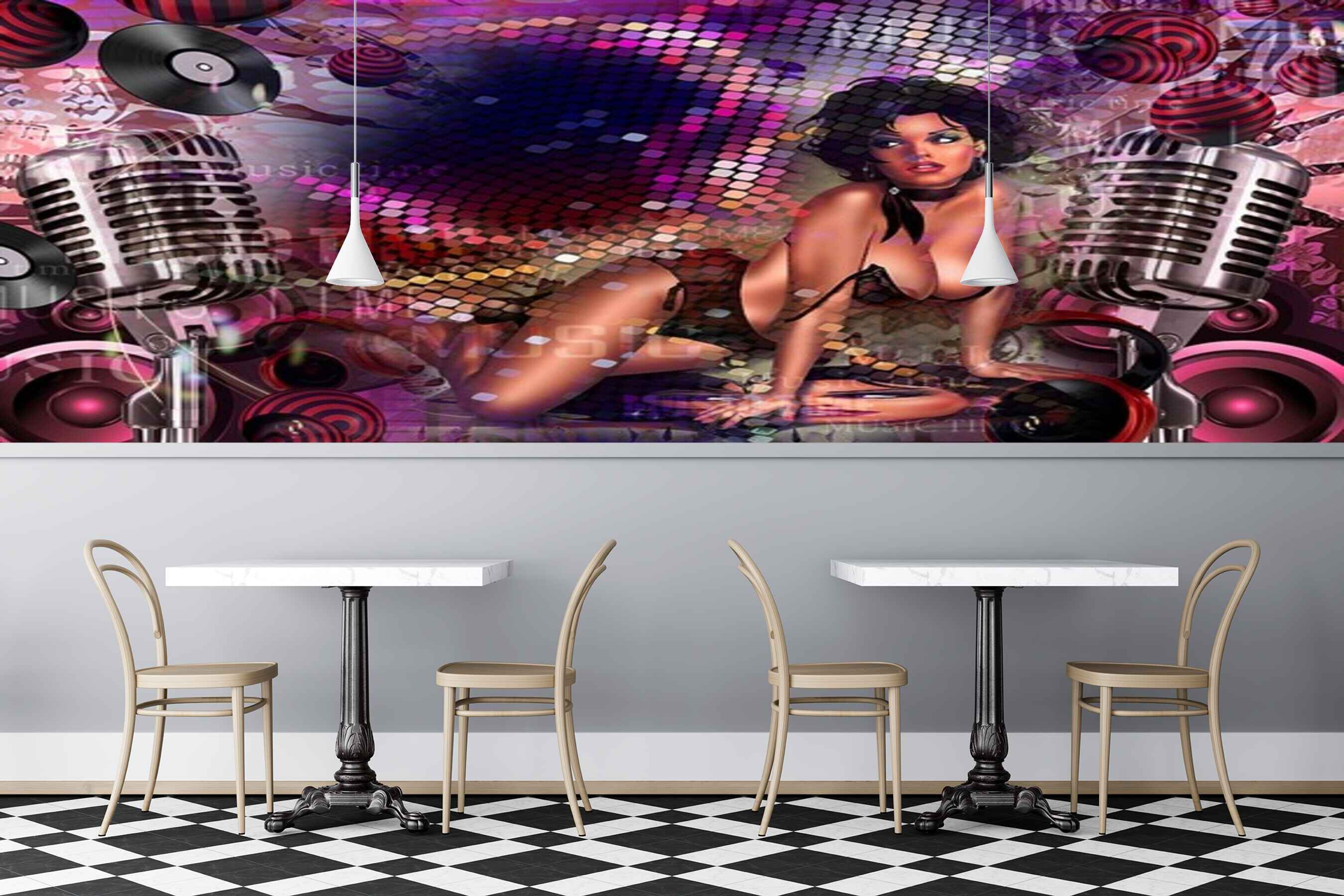 Avikalp MWZ3520 Girl Mics Music Lights Dj HD Wallpaper for Disco Club Karaoke Avikalp MWZ3520 Girl Mics Music Lights Dj HD Wallpaper for Disco Club Karaoke