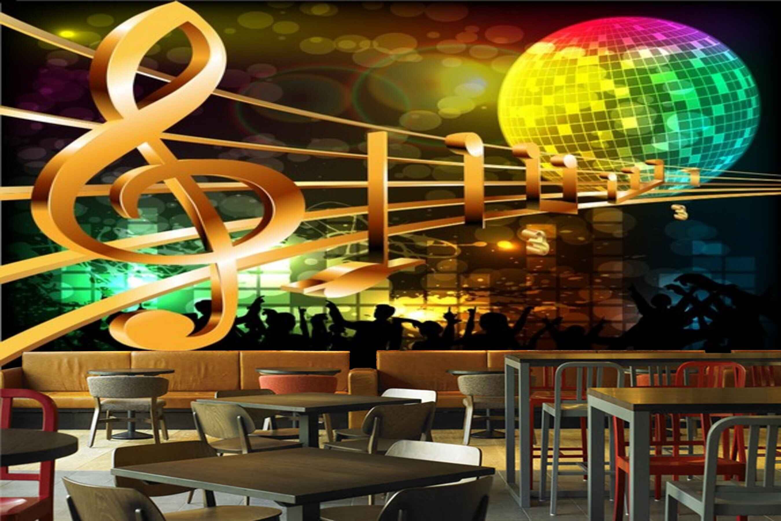 Avikalp MWZ3530 Music Sign Globe Lightings HD Wallpaper for Disco Club Karaoke Avikalp MWZ3530 Music Sign Globe Lightings HD Wallpaper for Disco Club Karaoke