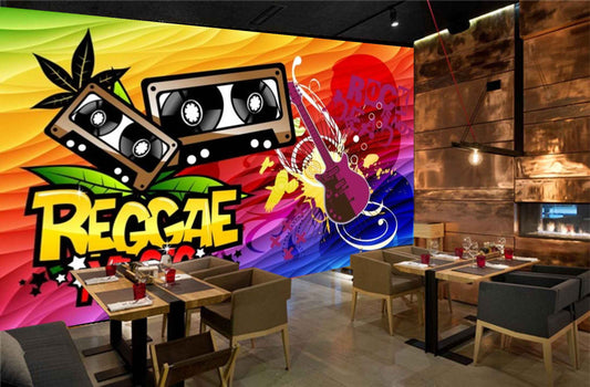 Avikalp MWZ3542 Reggage Music Guitar Tape Recorder HD Wallpaper for Disco Club Karaoke