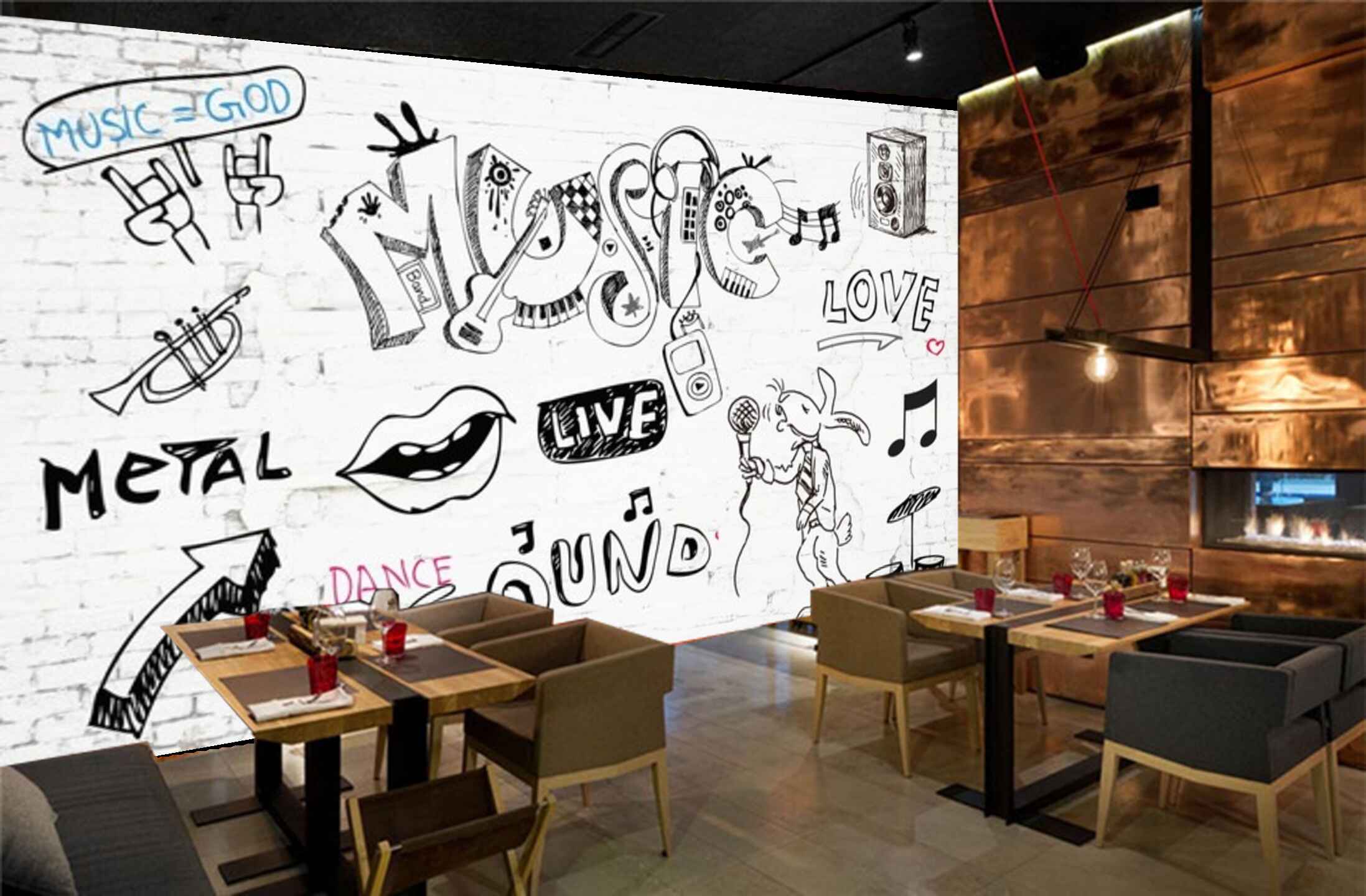Avikalp MWZ3543 Music Sound Metal Live Doodle HD Wallpaper for Disco Club Karaoke Avikalp MWZ3543 Music Sound Metal Live Doodle HD Wallpaper for Disco Club Karaoke