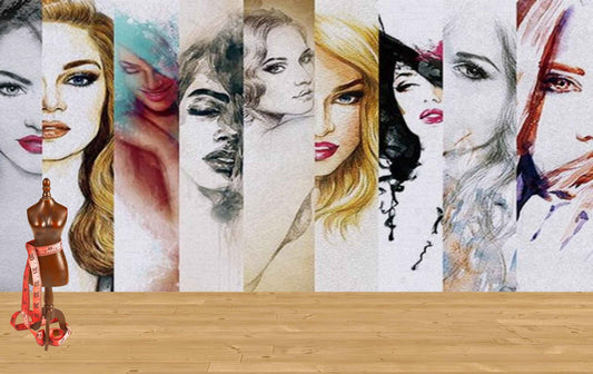 Avikalp MWZ3550 Fashion Girls Looks HD Wallpaper for Fashion Boutique