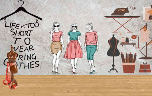 Avikalp MWZ3553 Fashion Clothes Life Products HD Wallpaper for Fashion Boutique