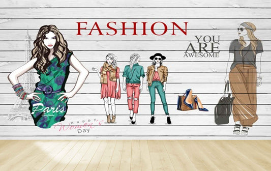 Avikalp MWZ3562 Girls Awesome Fashion Clothes HD Wallpaper for Fashion Boutique