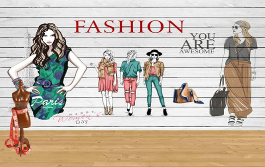 Avikalp MWZ3562 Girls Awesome Fashion Clothes HD Wallpaper for Fashion Boutique