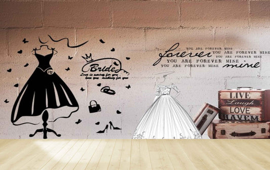 Avikalp MWZ3564 Bride Fashion Clothes Quotes HD Wallpaper for Fashion Boutique