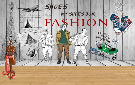 Avikalp MWZ3569 Shoes Box Fashion Boys HD Wallpaper for Fashion Boutique