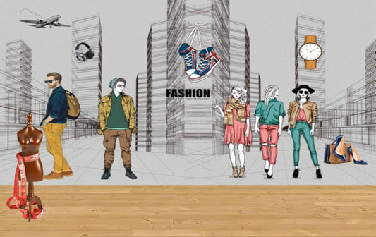 Avikalp MWZ3573 Fashion Girls Boys Watch Aeroplane Headphones HD Wallpaper for Fashion Boutique