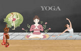 Avikalp MWZ3598 Yoga Meditation Peace Girls HD Wallpaper for Gym Fitness Avikalp MWZ3598 Yoga Meditation Peace Girls HD Wallpaper for Gym Fitness