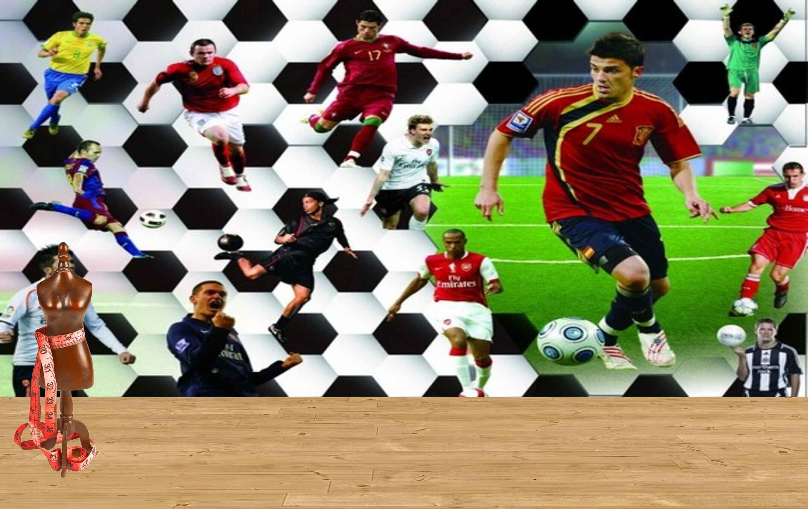 Avikalp MWZ3600 Foot Ball Players Young Boys HD Wallpaper for Gym Fitness Avikalp MWZ3600 Foot Ball Players Young Boys HD Wallpaper for Gym Fitness