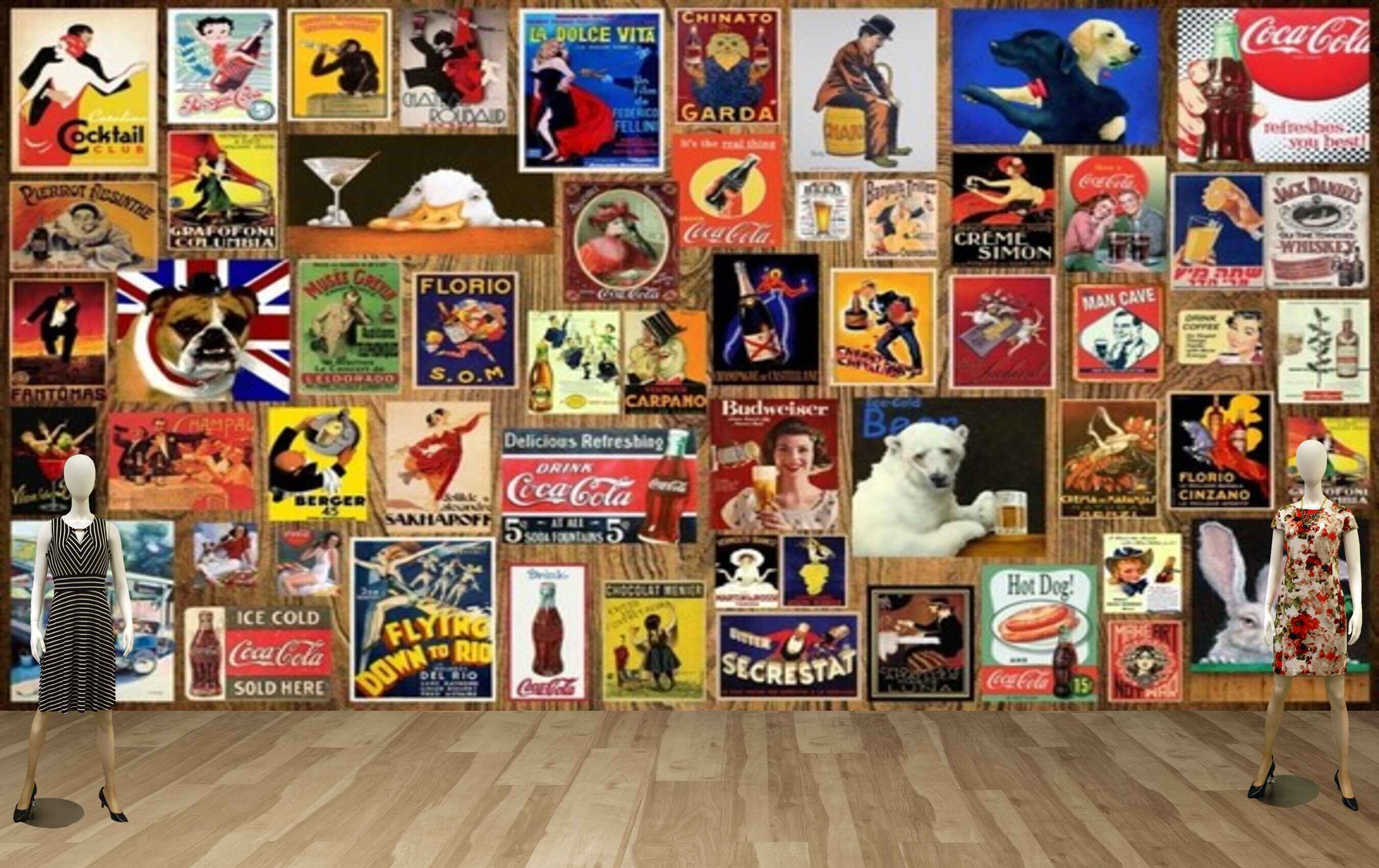 Avikalp MWZ3603 Cococola Dogs animals Persons Photo Frames HD Wallpaper for Gym Fitness Avikalp MWZ3603 Cococola Dogs animals Persons Photo Frames HD Wallpaper for Gym Fitness