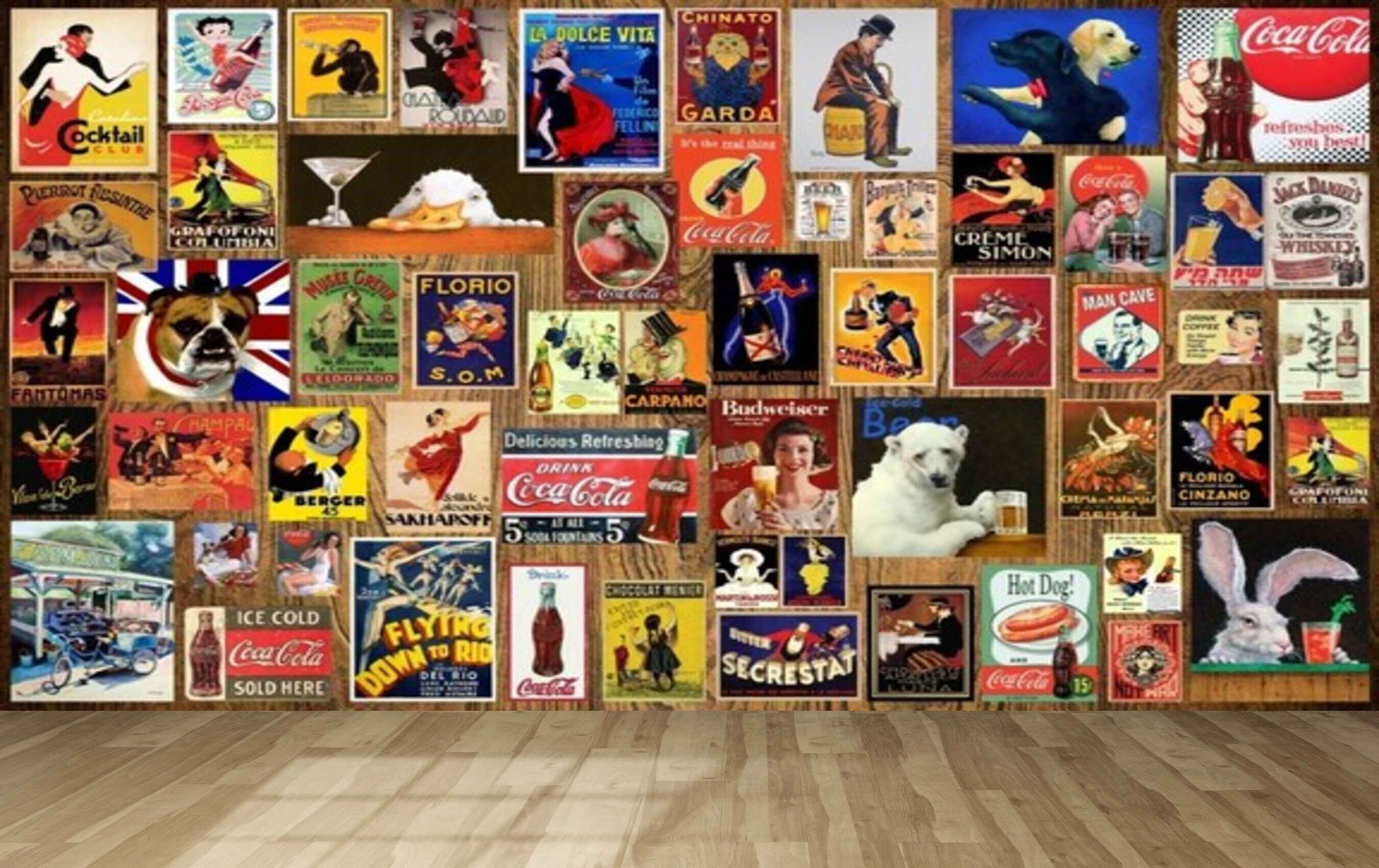 Avikalp MWZ3603 Cococola Dogs animals Persons Photo Frames HD Wallpaper for Gym Fitness Avikalp MWZ3603 Cococola Dogs animals Persons Photo Frames HD Wallpaper for Gym Fitness