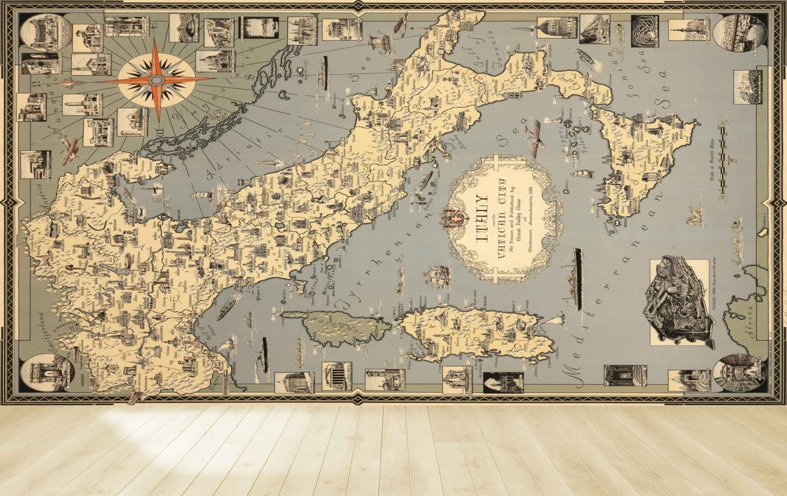 Avikalp MWZ3618 Italy Map North Direction Sea HD Wallpaper Avikalp MWZ3618 Italy Map North Direction Sea HD Wallpaper
