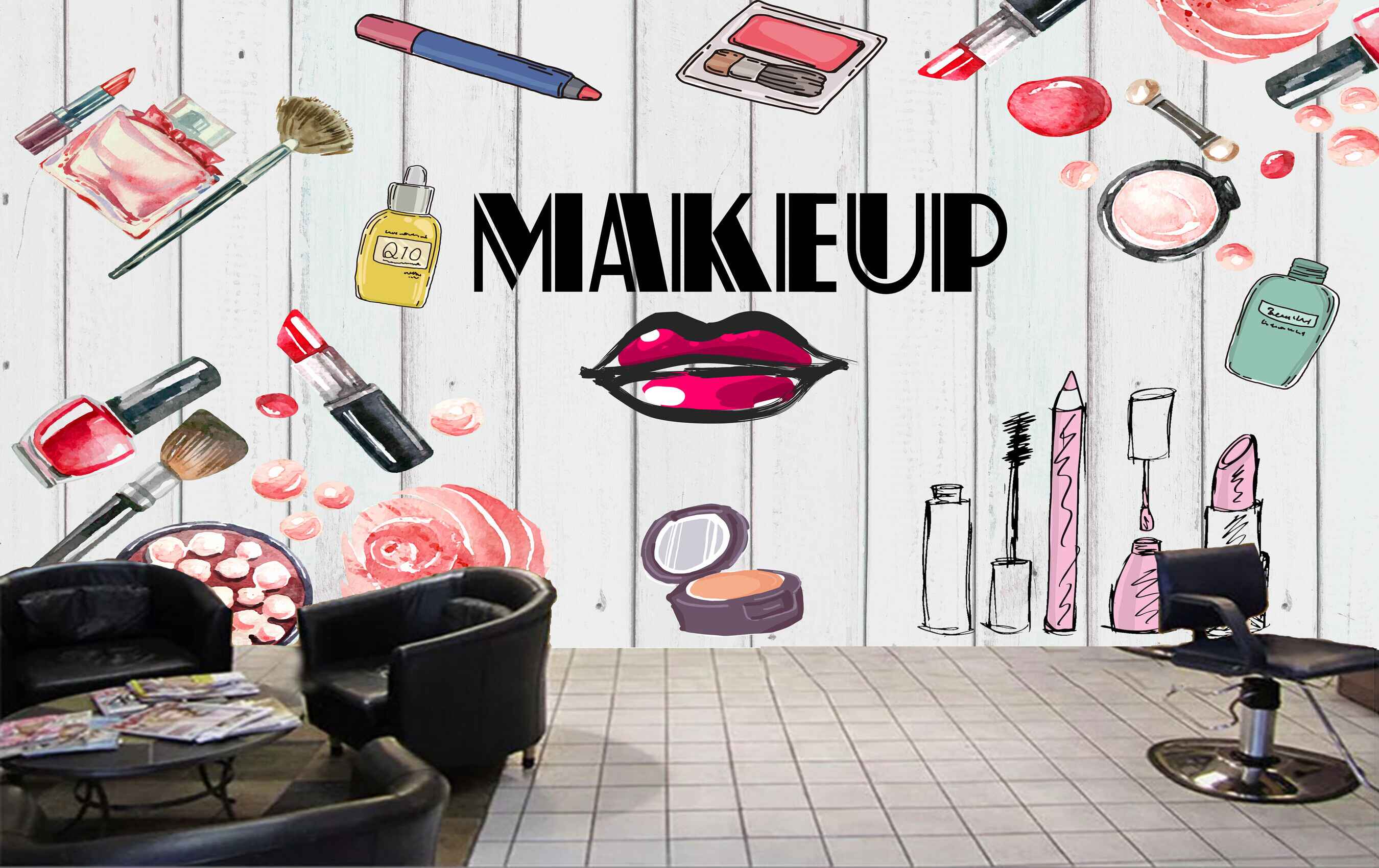 Avikalp MWZ3636 Makeup Beauty Nail Polish Lipstick HD Wallpaper for Salon Parlour Avikalp MWZ3636 Makeup Beauty Nail Polish Lipstick HD Wallpaper for Salon Parlour