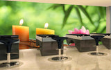 Avikalp MWZ3669 Pink Flowers Candles Leaves HD Wallpaper for Spa Avikalp MWZ3669 Pink Flowers Candles Leaves HD Wallpaper for Spa
