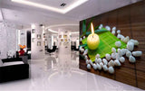 Avikalp MWZ3687 Candle White Stones Green Mat HD Wallpaper for Spa Avikalp MWZ3687 Candle White Stones Green Mat HD Wallpaper for Spa