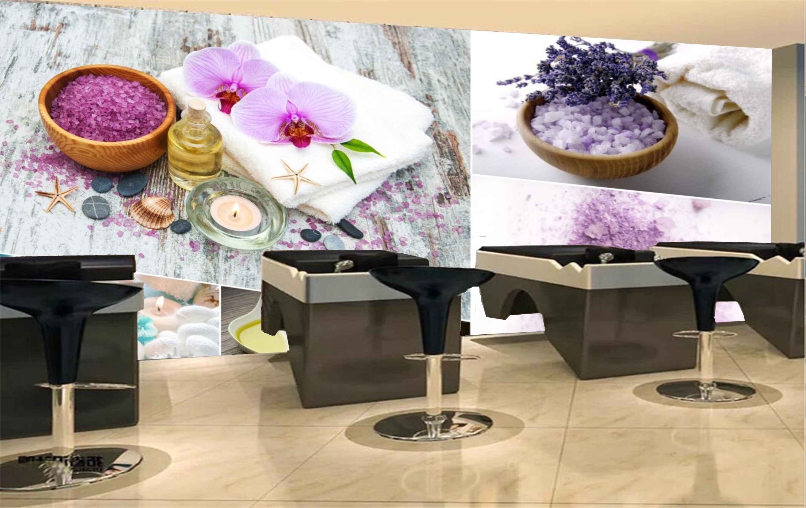 Avikalp MWZ3719 Pink White Purple Flowers Essence Stones Candles HD Wallpaper for Spa Avikalp MWZ3719 Pink White Purple Flowers Essence Stones Candles HD Wallpaper for Spa
