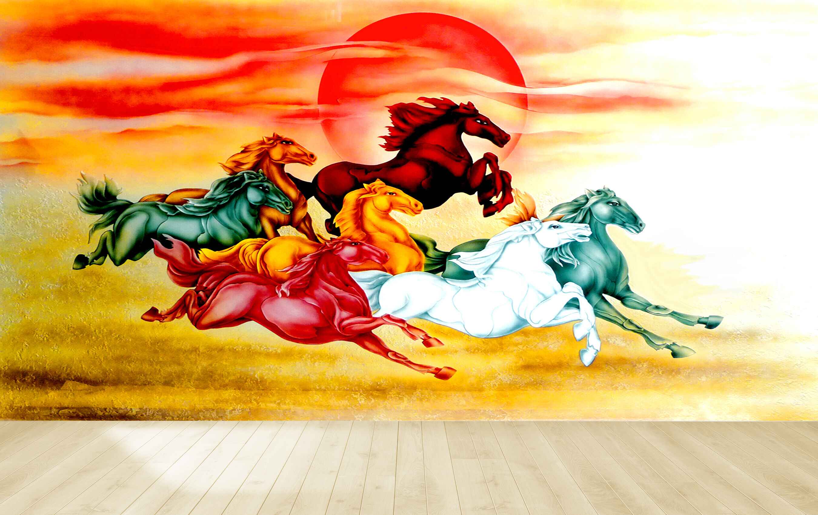 Avikalp MWZ3769 Seven 7 Horses Sun Racing HD Wallpaper Avikalp MWZ3769 Seven 7 Horses Sun Racing HD Wallpaper