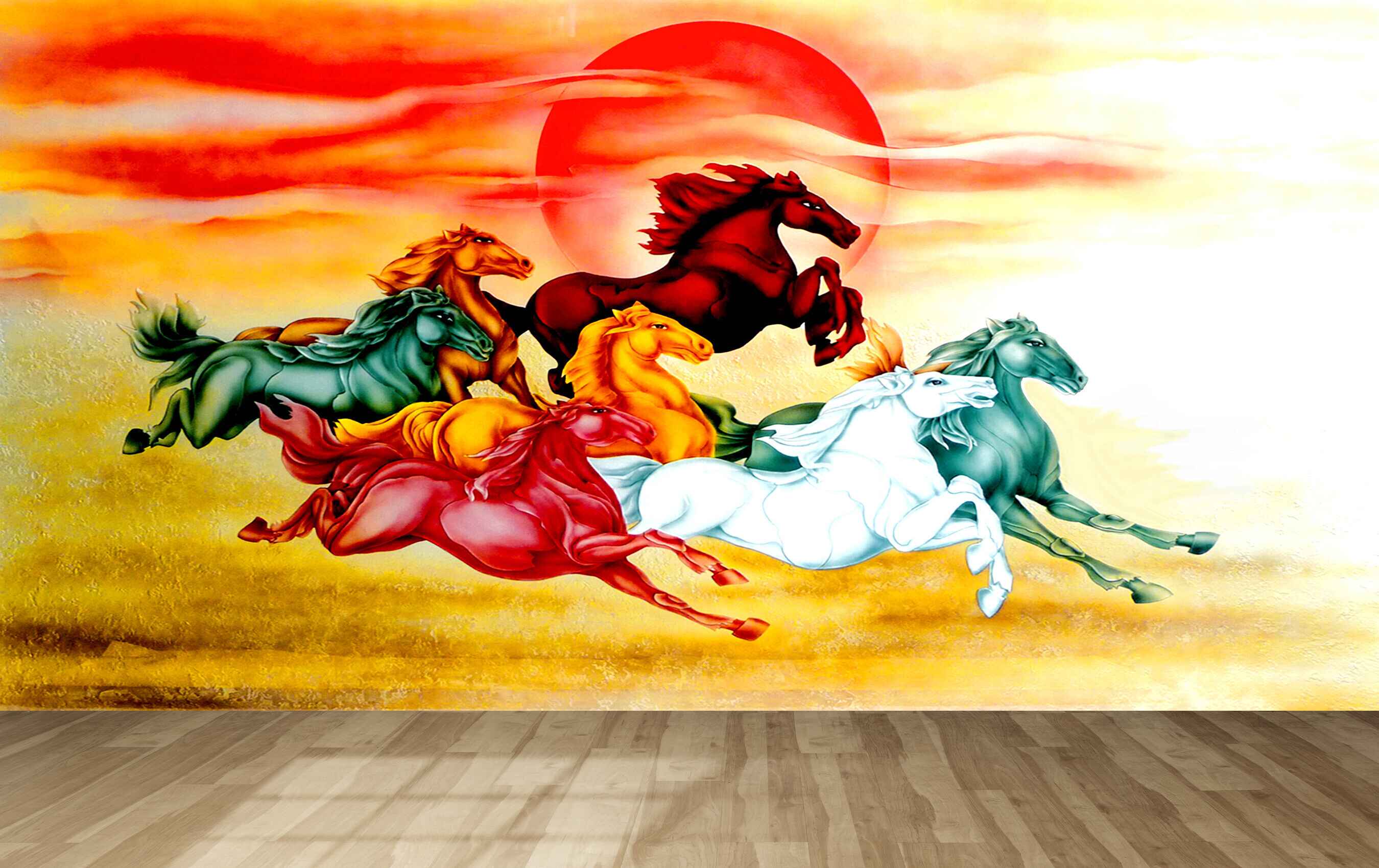 Avikalp MWZ3769 Seven 7 Horses Sun Racing HD Wallpaper Avikalp MWZ3769 Seven 7 Horses Sun Racing HD Wallpaper