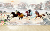 Avikalp MWZ3770 Sun Mountains Seven 7 Horses Flowers Leaves HD Wallpaper Avikalp MWZ3770 Sun Mountains Seven 7 Horses Flowers Leaves HD Wallpaper