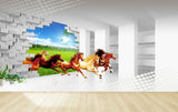 Avikalp MWZ3776 Seven 7 Horses Racing Natures Trees Plants Leaves HD Wallpaper Avikalp MWZ3776 Seven 7 Horses Racing Natures Trees Plants Leaves HD Wallpaper