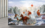 Avikalp MWZ3779 Seven 7 Horses Sun Birds Mountains Birds Water Stones HD Wallpaper Avikalp MWZ3779 Seven 7 Horses Sun Birds Mountains Birds Water Stones HD Wallpaper